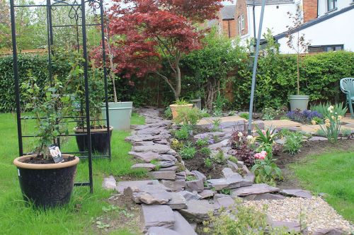 Click Here To Enlarge This Photo Of Bespoke Slate Rockery Creation
