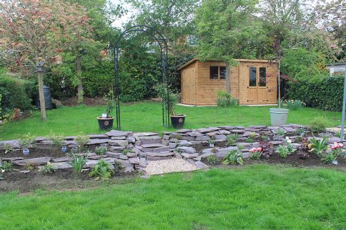 Click Here To Enlarge This Photo Of Bespoke Slate Rockery Creation