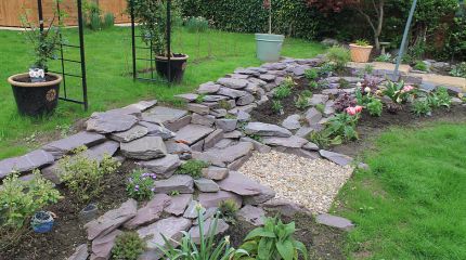 Bespoke Slate Rockery Creation