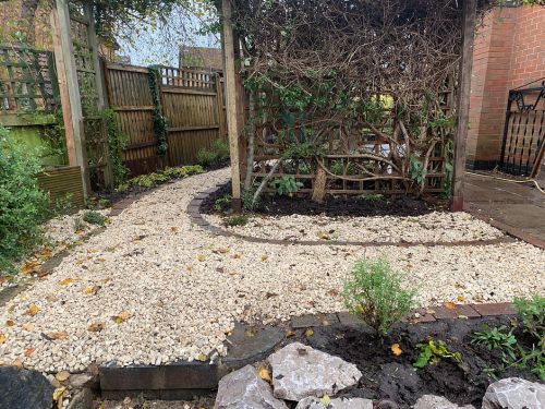 Click Here To Enlarge This Photo Of Rockery, Path and Borders