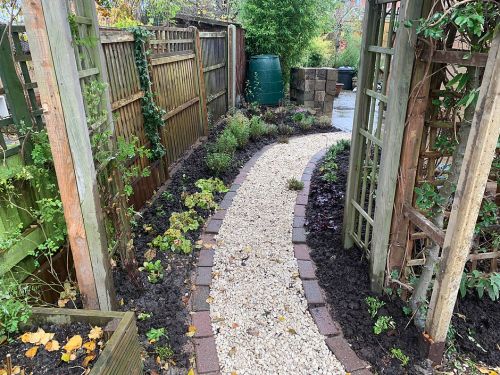Click Here To Enlarge This Photo Of Rockery, Path and Borders