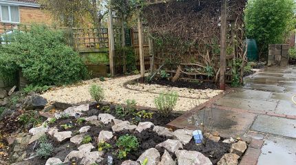 Rockery, Path and Borders