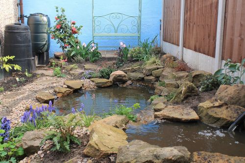 Click Here To Enlarge This Photo Of Paved Garden Redesign & Pond Creation