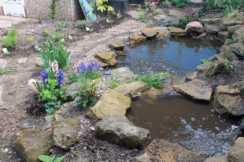 Click Here To Enlarge This Photo Of Paved Garden Redesign & Pond Creation