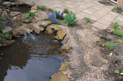 Click Here To Enlarge This Photo Of Paved Garden Redesign & Pond Creation