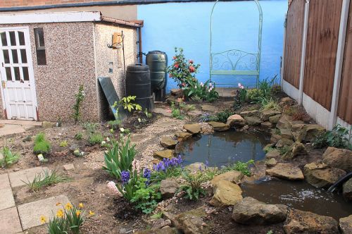 Click Here To Enlarge This Photo Of Paved Garden Redesign & Pond Creation