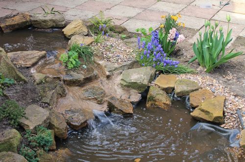 Click Here To Enlarge This Photo Of Paved Garden Redesign & Pond Creation