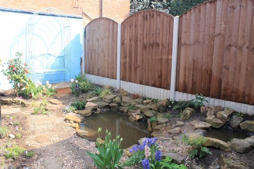 Click Here To Enlarge This Photo Of Paved Garden Redesign & Pond Creation