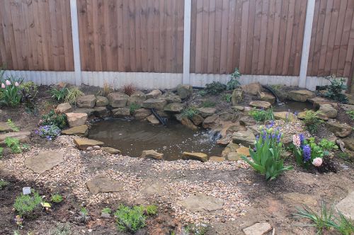 Click Here To Enlarge This Photo Of Paved Garden Redesign & Pond Creation