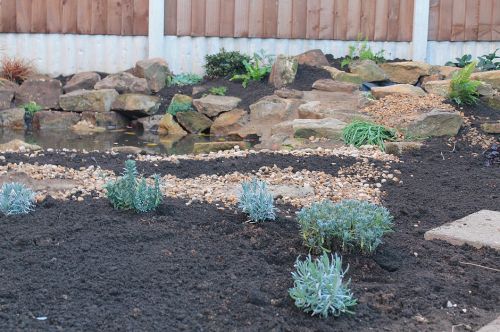 Click Here To Enlarge This Photo Of Paved Garden Redesign & Pond Creation