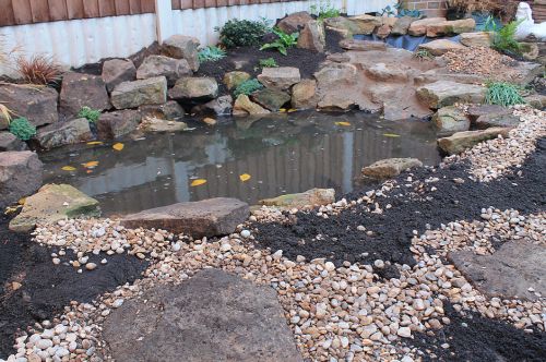 Click Here To Enlarge This Photo Of Paved Garden Redesign & Pond Creation
