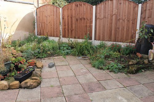 Click Here To Enlarge This Photo Of Paved Garden Redesign & Pond Creation
