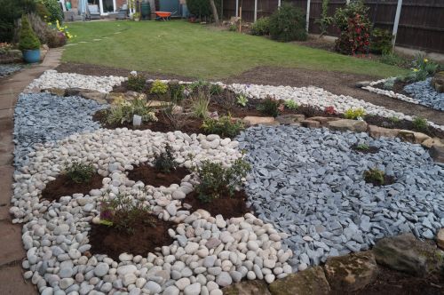 Click Here To Enlarge This Photo Of Landscaped beds and raised bed