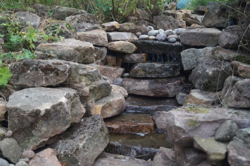 Click Here To Enlarge This Photo Of Wildlife pond&comma; large stream and waterfall