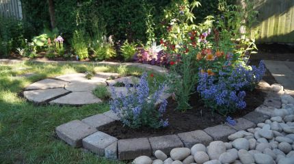 Landscape garden and planting project
